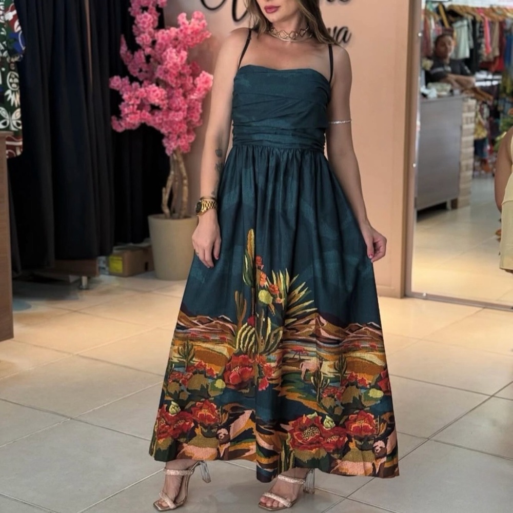 FARM Rio Desert Long Dress Size S